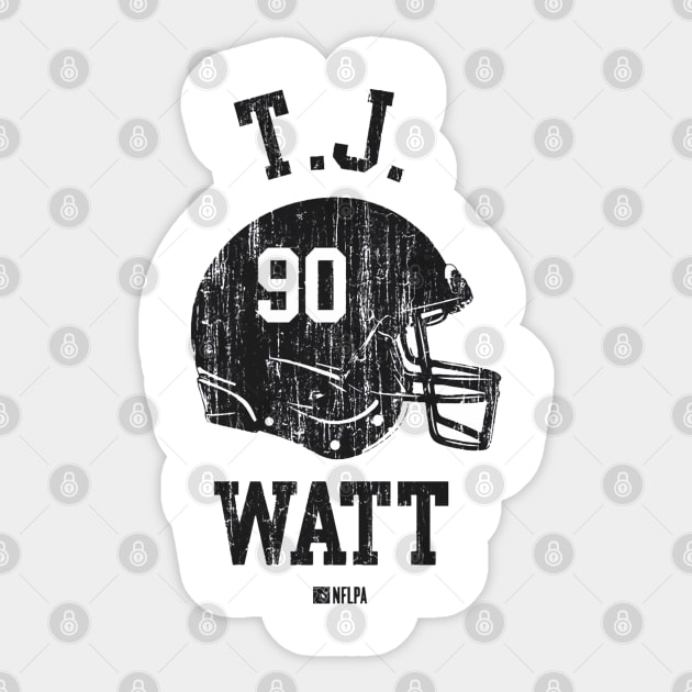 T.J. Watt Pittsburgh Helmet Font Sticker by TodosRigatSot